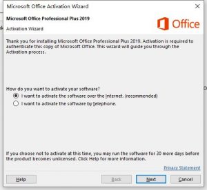 working activation key for ms office 2019 pro plus retail